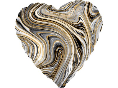 Серце Агат чорне, 18" Серце Агат чорне, 18"