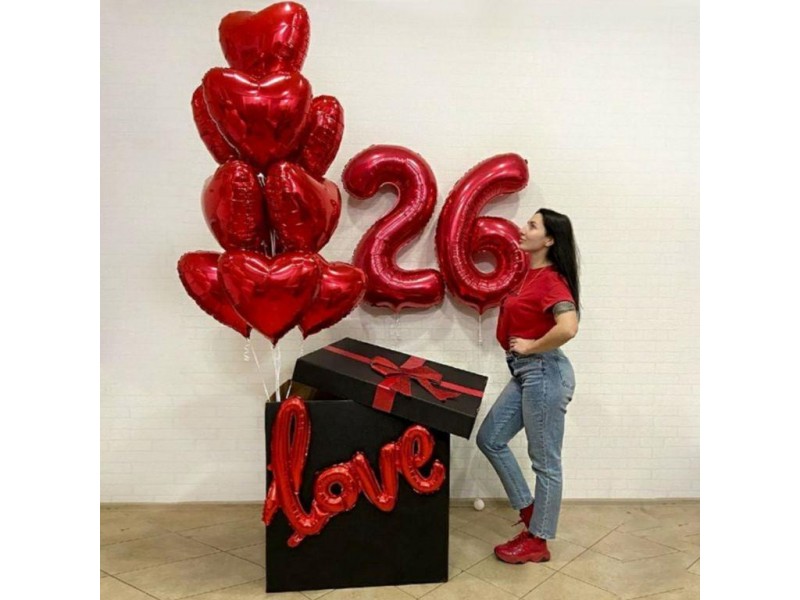 Коробка с цифрами  Love 