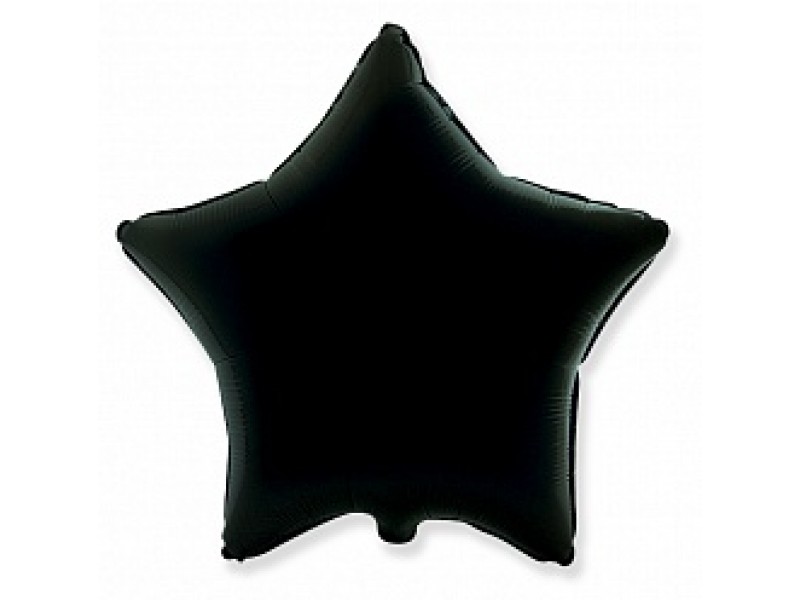 Зірка чорна 18"